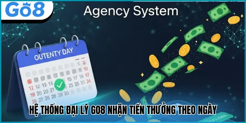 đại lý go8 nhận thưởng theo ngày